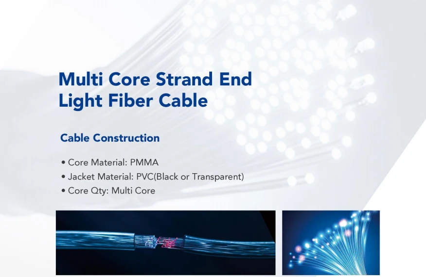 multi core strand end light fiber multi core strand end light fiber