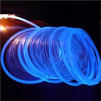 Fibre optique à lueur latérale pour éclairage de piscine